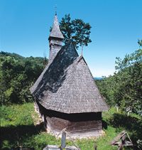 Valea Stejarului - biserica de lemn